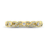 Diamond 1/4 Ct.Tw. Stack Band in 14K Yellow Gold